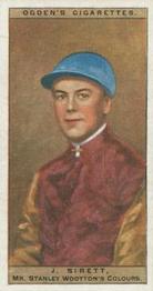 1927 Ogden's Jockeys and Owners' Colours #40 Jack Sirett Front